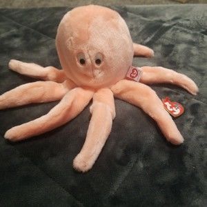 Ty Beanie Buddy Inky the Octopus, NWT, 2001